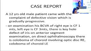 AIOCMTC2 2023 APOS Retina PPS FP674 Dr SUDA SPANDANA A CASE REPORT ON COLOBOMA OF IRIS AND CHOROID [upl. by Tabor563]