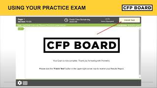 Study Tip Using Your CFP Board Practice Exam [upl. by Cyb]