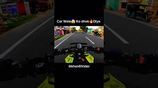 Car Wale ko thok diya trending shortvideo shorts shortsfeed ktmduke ktm ktmduke390 rider [upl. by Nomde]