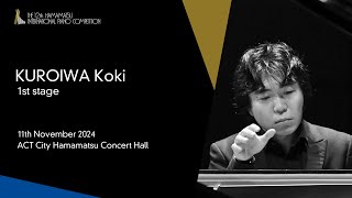 KUROIWA Koki  1st Stage the 12th Hamamatsu International Piano Competition [upl. by Truscott]