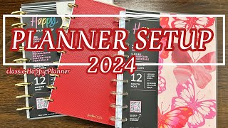 2024 Planner Setup  Classic Happy Planner [upl. by Jeramey]