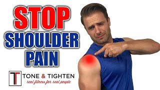 How To ELIMINATE Shoulder Pain  Shoulder Impingement Exercises [upl. by Eirene]