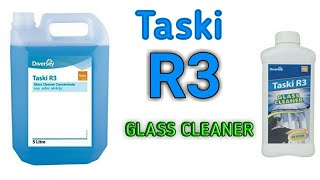 TASKI R3 Glass Cleaner Taski Diversey Cleaning Chemicals Housekeeping chemicals Dust ka doctor [upl. by Bajaj]