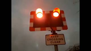 Christmas Special Beautiful evening at Dolcoath Level Crossing Cornwall [upl. by Eivla996]