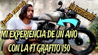 MI EXPERIENCIA DE 1 AÑO DE USO DE LA ITALIKA GRAFITO 150 PROCESO A CAFE RACER [upl. by Acimak]