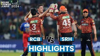 RCB vs SRH Highlights Sunrisers Hyderabad Defeat Royal Challengers Bengaluru By 25 Runs  IPL 2024 [upl. by Bekha]