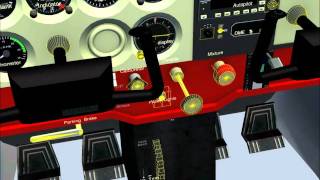 FlightGear  Cessna 172P Instrument Light Dimmer [upl. by Harmaning]