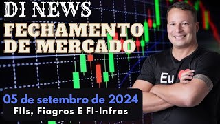 IFIX volta a cair e IBovespa subir DI News Fechamento de Mercado 05 de setembro [upl. by Ruon]