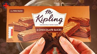 Mr Kipling 6 Chocolate Slices  Cream Filled Chocolate Cake Slice  ASMR Food Review  ASMR Unboxing [upl. by Lecirg411]