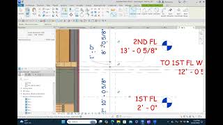 REVIT ADD DIMENSIONS TO SECTIONS [upl. by Matelda]