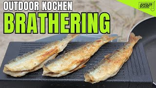 Heringe braten am Strand  Outdoor Kitchen  Anglerboard TV [upl. by Assirod907]