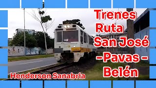 Trenes de pasajeros 2024 Ruta San José  Pavas  Belén parte 2 [upl. by Gosney390]