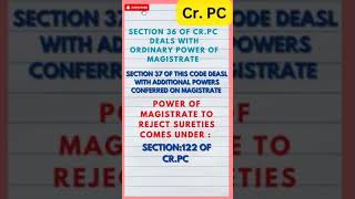 CrPC ll Section 3637 and 122 definitions ll legal insight [upl. by Rriocard875]