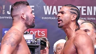 HEATED David Haye vs Tony Bellew FINAL FACE OFF at Weigh In  The Rematch [upl. by Harrington]