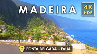 4K HDR Driving in Madeira Portugal 🇵🇹  Hawaii of Europe  Scenic North Coast Road Trip [upl. by Mittel721]