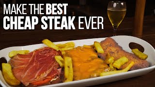 How to Cook a CHEAP STEAK  Argentinian Milanesa Steak Recipe [upl. by Adaiha]