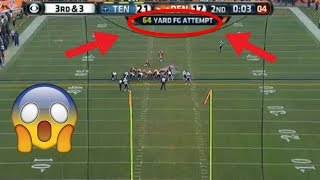 Longest Field Goals in NFL History 61 Yards [upl. by Smaj]