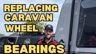 How to replace caravan wheel bearings [upl. by Einahpehs]