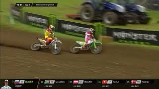 L Coenen vs Seewer Race 1 MXGPMX2  2024 Monster Energy FIM MXoN [upl. by Agbogla]