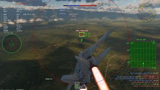 War Thunder F14A IRIAF Trying out the newly unlocked AIM7E2 SARH missiles Air Realistic [upl. by Allsun]