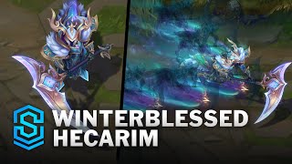 Winterblessed Hecarim Skin Spotlight  PreRelease  PBE Preview  League of Legends [upl. by Mulry]