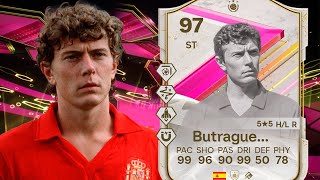 ¿Es mejor que Dybala FUTTIES 97 Emilio BUTRAGUEÑO Ícono FUTTIES PLAYER REVIEW  EA FC 24 [upl. by Dduj]