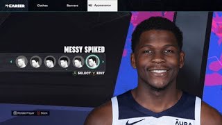 NBA 2K25 ANTHONY EDWARDS FACE CREATION NEXT GEN amp CURRENT GEN BEST FACE CREATION 2K25 [upl. by Griggs67]