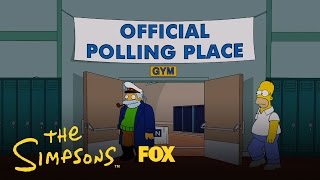 Homer Votes 2012  Season 26  The Simpsons [upl. by Mutat]