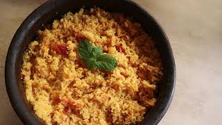 TOMATO RICE WITH IN 15 MINUTESWITHOUT GARLIC AND ONIONSATTVIC RECEIPE [upl. by Elyrrad]