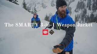 Behind The Gear The 686 GLCR GORETEX SMARTY 3in1 Weapon Jacket [upl. by Ful]