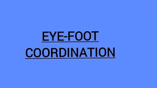 Eye Foot Coordinationexercise stroke coordination physioyoutubeskills getfit mobilitydance [upl. by Clayborn]