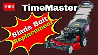 Time Master Blade Belt Replacement toro timemaster lawn lawncare [upl. by Lat]