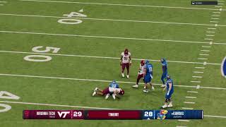 ROUND 1 CFP PLAYOFF KANSAS v VIRGINIA TECH [upl. by Aihcrop]