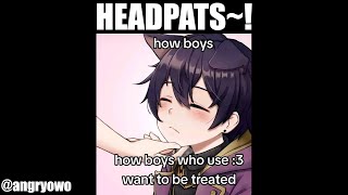 boys who use 3 ♥ femboy asmr meme [upl. by Narag]