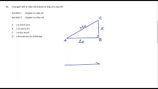 Högskoleprovet Uppgift 21 Provpass 2 Våren 2023 25 mars [upl. by Nerol820]