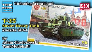 Unboxing 166  T35  Zvezda 5061 [upl. by Flatto]