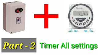 Part 2 digital frontier timer connection and all settings to Dol LTLK starter [upl. by Madel]