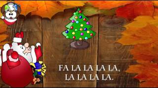 Villancicos en Inglés Ya llegó la navidad con letra en Inglés Fa lalalala lalalala [upl. by Shabbir]