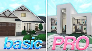 basic vs advanced bloxburg fiverr builds [upl. by Egrog]