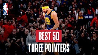 NBAs Best 50 Three Pointers  201819 NBA Season [upl. by Russia]