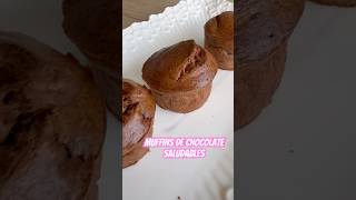 Muffins de Chocolate Saludable siempre salvan el día 🥞🥞 [upl. by Temirf]