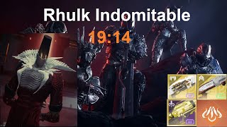 Pantheon Rhulk Indomitable Speedrun in 19 Minutes and 14 Seconds World Record [upl. by Evannia]