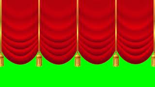 Curtains opening Green Screen Effect  Curtain Opening Background Video  All Creative Designs [upl. by Novla293]