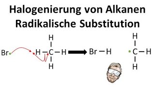 Radikalische Substitution  Halogenierung von Alkanen  Chemie Endlich Verstehen [upl. by Mort850]