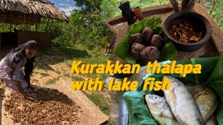 Lets make kurakkan thalapafinger millet with lake fish curry [upl. by Messing]