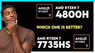 AMD Ryzen 7 4800H vs AMD Ryzen 7 7735HS Comparison [upl. by Ylla]