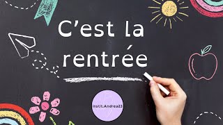 Comptine poème  c’est la rentrée institandrea23 [upl. by Pollerd]