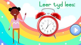 Leer tyd lees saam met Klara Klets Leer die uur [upl. by Ailatan]