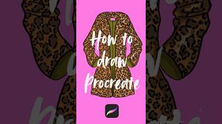 How to draw leopard print procreate shorts [upl. by Aiyram]