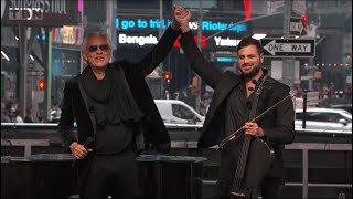 Andrea Bocelli and HAUSER  Melodramma LIVE from Times Square New York [upl. by Gussy]